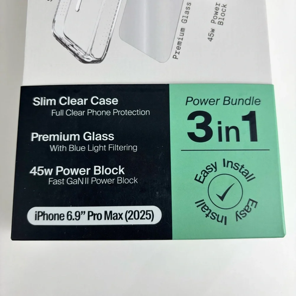 NTT Matter Ht 3-in-1 Clear Case Bundle for iPhone 6.9